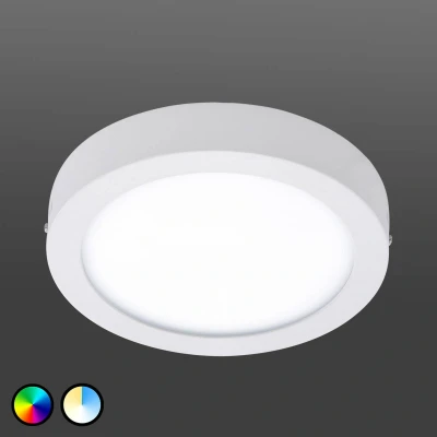 Afbeelding van EGLO connect Fueva C plafondlamp rond 22,5cm wit
