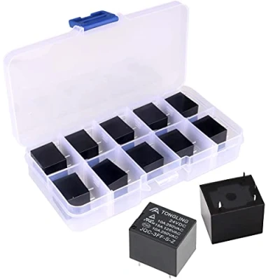 Afbeelding van GUUZI 10 Stuks Power Relais SPST PCB Type DC 24V 4 pins Mini Relay Coil JQC 3F