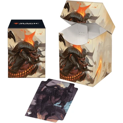 Afbeelding van Ultra Pro Magic the Gathering Outlaws of Thunder Junction 100+ Deck Box Rakdos, Muscle