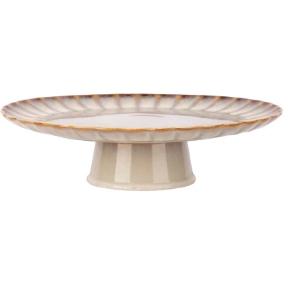Afbeelding van Cosy &amp; Trendy Taartplateau Astera Pearl Beige ø 32 cm