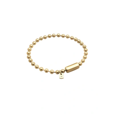 Afbeelding van Kuzzoi Buddha 0202781025 Herenarmband, 925 Sterling zilver, verguld, 24 karaat, 5 mm, lengte 19 23 cm, 0202781025, Geen edelsteen