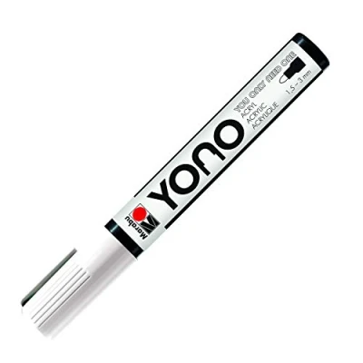 Afbeelding van Marabu 12400103070 YONO multifunctionele acrylmarker met Japanse ronde punt, op waterbasis, licht en waterbestendig, voor bijna alle ondergronden, 1,5 3 mm