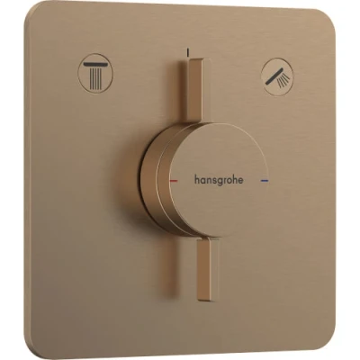 Afbeelding van Hansgrohe DuoTurn Q inbouwkraan voor 2 functies Brushed