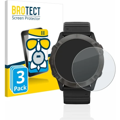 Afbeelding van BROTECT Screenprotector voor Garmin Fenix 6X Pro Folie Beschermfolie Beschermglas matte (3 Stuks)