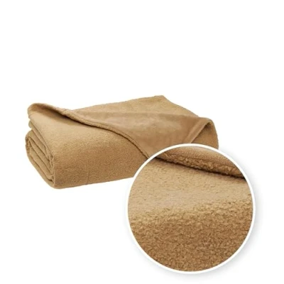 Afbeelding van Meyco Home Bouclé sprei toffee