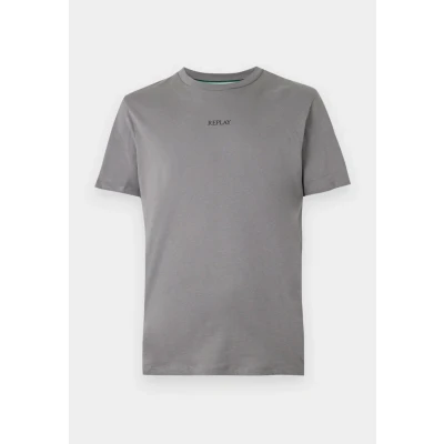 Afbeelding van Replay Tshirt basic, Heren, Maat: Medium, Grau