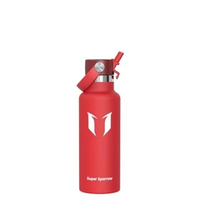 Image de Super Sparrow Bouteille isotherme ultra légère en acier inoxydable 18/10 500 ml Sans BPA pour enfants, école, sport, camping, yoga, gym, cyclisme