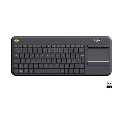 Afbeelding van Logitech K400 Plus Wireless Touch Zwart Azerty