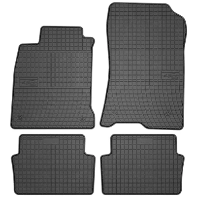 Afbeelding van M MOTOS Rubberen vloermatten voor Renault Laguna III 2007 2015. Verbeter je reiscomfort met de zwarte antislip automat alle weersomstandigheden, bescherming tegen vuil
