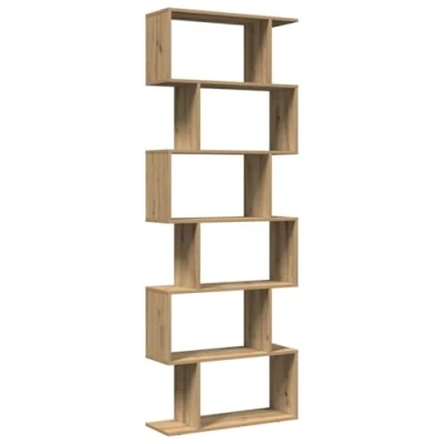 Afbeelding van vidaXL Kamerscherm / boekenkast 6 laags 70x24x193 cm hout artisanaal