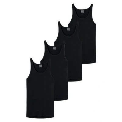 Afbeelding van Schiesser 4ER PACK Original Classics FEIN Hemd, Heren, Maat: Large, Schwarz