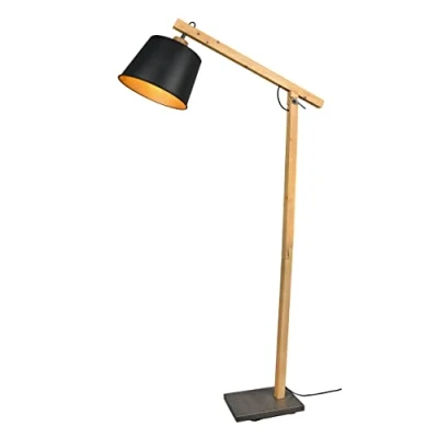 Afbeelding van Vloerlamp Trio Leuchten Harris Zwart