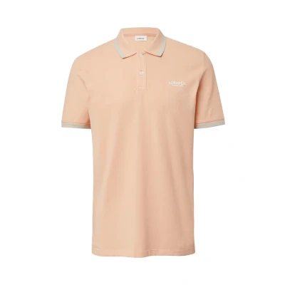 Afbeelding van s.Oliver Heren polo Maat XL Mannen 2018 ORANGE onbekend materiaal