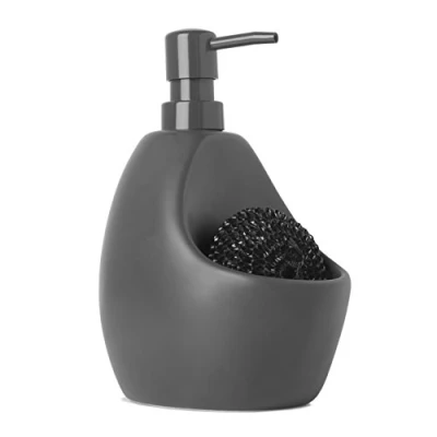 Image de Umbra Distributeur à savon et porte éponge 2 en 1 gris