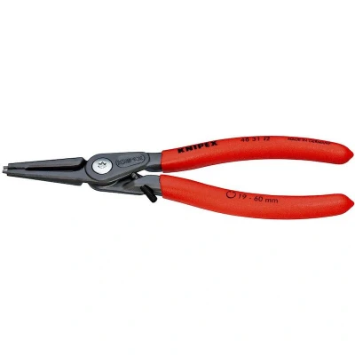 Image de KNIPEX 48 31 J2 pince à circlips de précision pour bagues intérieures dans les alésages anti extension antidérapante plastique g