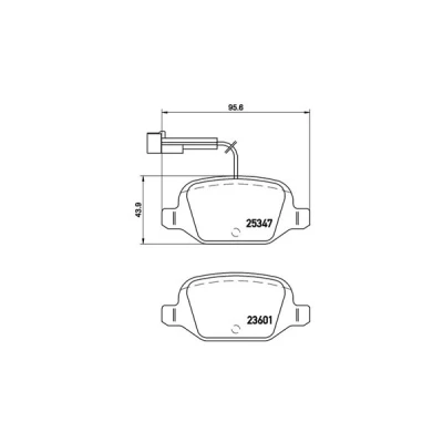 Afbeelding van MAGNETI MARELLI 363700423146 Remblokkenset Incl. slijtage waarschuwingscontact Met remzadelschroef FIAT: 500 Hatchback, C Convertible