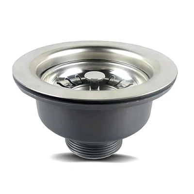 Afbeelding van SopimusZ Afvoergarnituur van roestvrij staal 304 voor gootsteen, 1 1/2 inch, diameter 114 mm, 110 mm