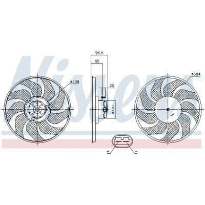 Afbeelding van Nissens Ventilatorwiel motorkoeling 85704