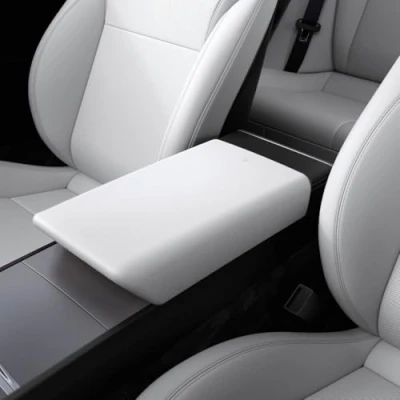 Afbeelding van Spigen Tesla Model 3 Highland 2024 Middenarmleuninghoes, binnenbeschermhoes, duurzaam en waterdicht, compatibel met 2024, accessoires, wit