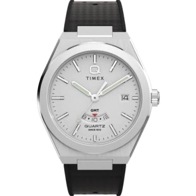 Afbeelding van Timex Q TW2Y12200 Horloge Rubber Zwart Ø 39 mm
