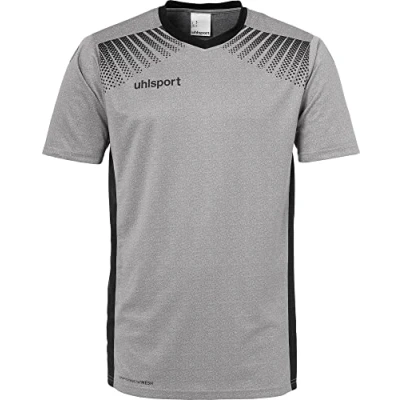 Afbeelding van Uhlsport Goal Shirt Donker Grijs Melange Zwart Maat 116