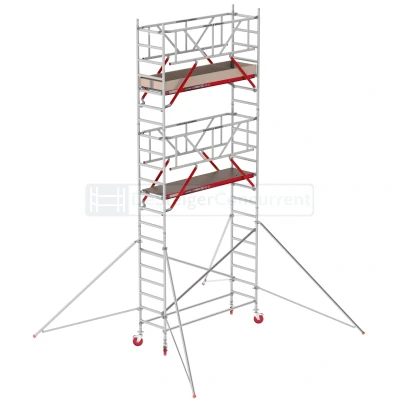 Afbeelding van Altrex Rolsteiger RS TOWER 41 Safe Quick L190xB75cm 7.20m werkhoogte Vrijstaand gebruik Houten platformen