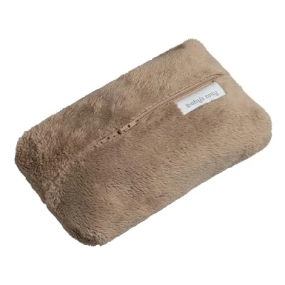 Afbeelding van Baby&#039;s Only Billendoekjeshoes Cozy Babydoekjes Hoes voor luierdoekjes en pampers billendoekjes Clay Ritssluiting