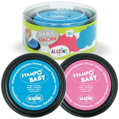 Image de Aladine Tampons Stampo Baby : Turquoise/Rose