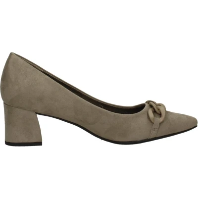Afbeelding van Marco Tozzi Klassieke pumps, Dames, Maat: 37, Naturel Veloursleer