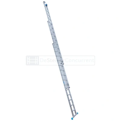 Afbeelding van Eurostairs 3 delige Rechte Opsteekladder 3x14 Sporten