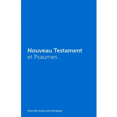 Image de Nouveau Testament et Psaumes Couverture vinyle bleue
