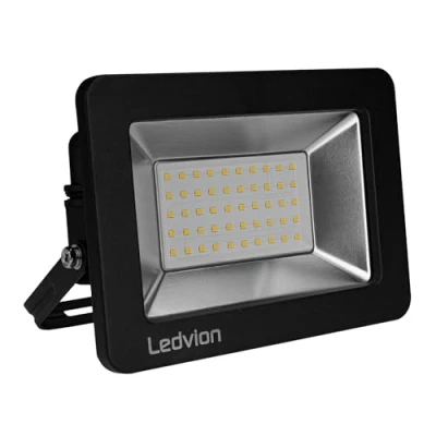Afbeelding van Ledvion LED Breedstraler, 50 watt Osram 6500K 4250 lumen werklamp, outdoor Breedstraler IP65 waterdicht, met snelkoppeling