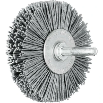 Afbeelding van PFERD 43701025 POS ronde borstel ongetordeerd RBU Ø 70 x 15 mm schacht 6 mm SiC filamentdraad 0,90 korrel 180 10 stuk(s)
