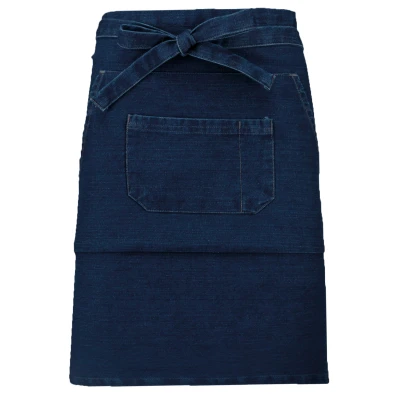 Afbeelding van Schort/Tuniek/Werkblouse Unisex One Size Kariban Denim 65% Katoen, 35% Polyester