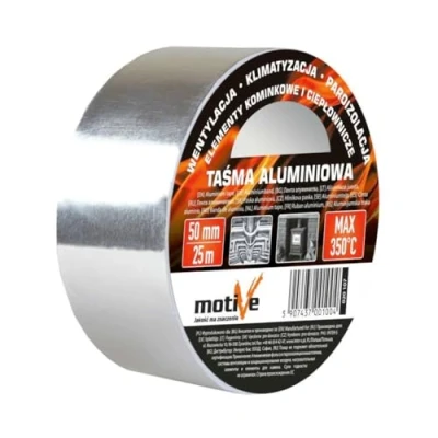 Afbeelding van 1 x aluminium plakband bij 350 C 50 mm/25 m of mm/50 (50 m)