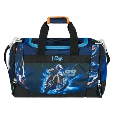 Afbeelding van Baagl Sporttas voor jongens en meisjes, Reistas kinderen, compacte robuuste zwemtas sport, school reizen, Motorfiets.,