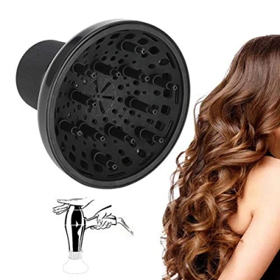 Afbeelding van universele haardrogerdiffuser voor haardrogers, föhndiffuser, haardroger, accessoires, aanpasbaar, krullend of golvend haar, kapsalon