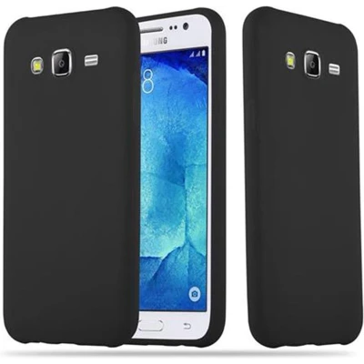 Afbeelding van Cadorabo Hoesje geschikt voor Samsung Galaxy J5 2015 in CANDY ZWART Beschermhoes gemaakt van flexibel TPU silicone Case Cover