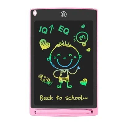 Image de GUYUCOM Tablette d&#039;écriture LCD pour enfants de 8,5 pouces, jouet à partir 3, 4, 5, 6, 7, 8 ans, tableau électronique comme éducatif, dessin (rose)