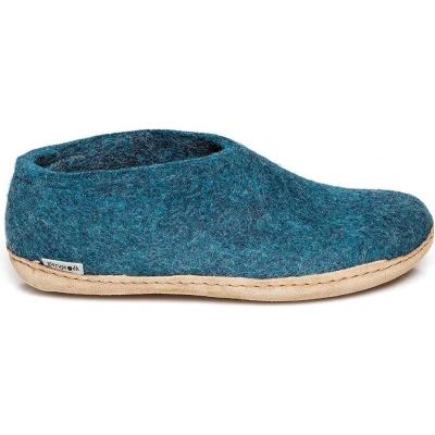 Afbeelding van Glerups Schoen met leren zool Petrol 44