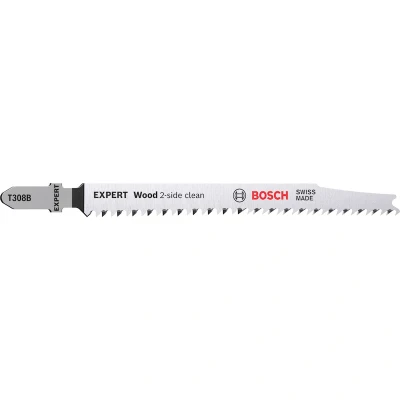 Afbeelding van Bosch Decoupeerzaagblad Extra Clean for Wood T 308 B blister van 5 zaagjes