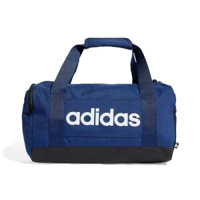 Afbeelding van adidas Mixte Essentials Linear Duffel Bag, dark blue/white, XS