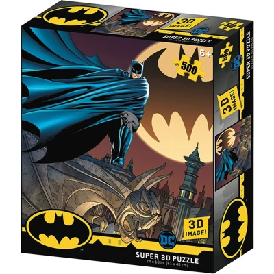 Afbeelding van Prime 3D DC Comics Batman Bat Signal Puzzel 500pc 61X46cm met lenticulair effect