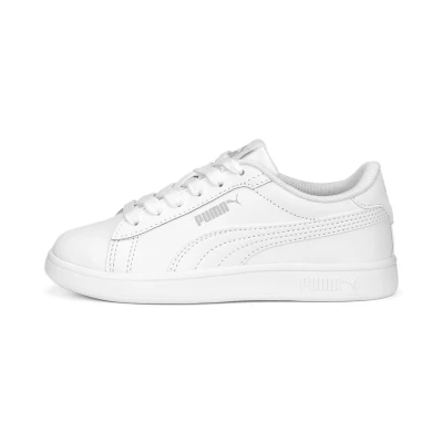 Afbeelding van Smash 3.0 L schoenen, Grijs/Wit, Maat 34 PUMA