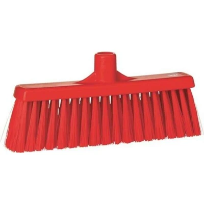 Image de VIKAN 31664 balai à col droit, 310 mm, polyester, moyen, rouge 3166/4