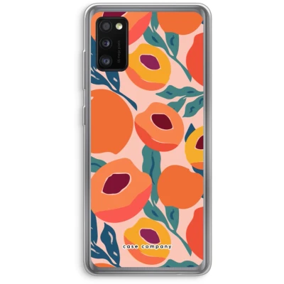 Afbeelding van Case Company® hoesje geschikt voor Samsung Galaxy A41 Perzik Soft Cover Telefoonhoesje Bescherming aan alle Kanten en Schermrand