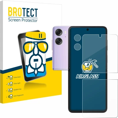 Afbeelding van BROTECT Screenprotector voor Oppo Find N2 Flip (Voor+Camera) Folie Beschermfolie Beschermglas transparant