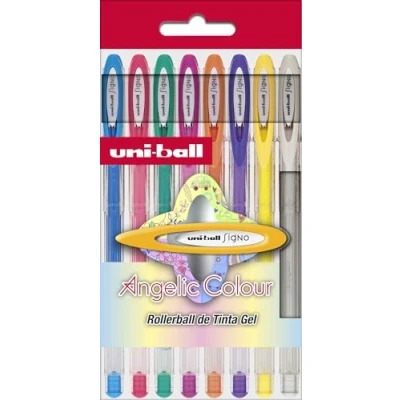 Afbeelding van Uni Ball Roller Signo Angelic Colour 8 stuks