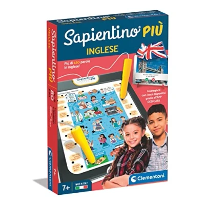 Afbeelding van Clementoni Elektronisch spel voor het leren van Engels sapientino interactieve pen, educatief 7 jaar, gemaakt in Italië, meerkleurig, medium, 16729