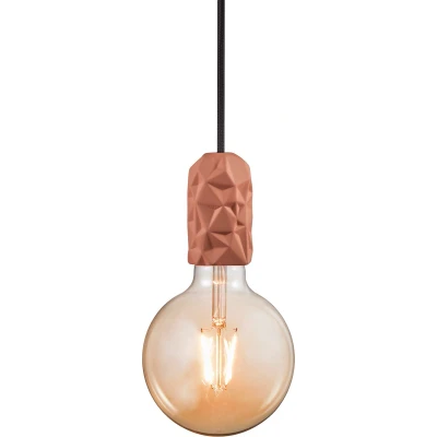 Afbeelding van Nordlux Hang hanglamp pendellamp Ø4,5 cm E27 geometrische vormen terracotta